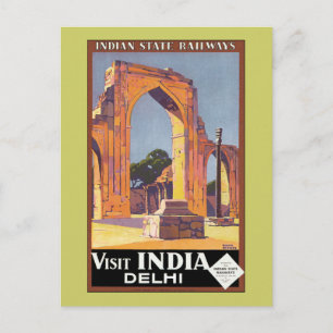 Carte Postale Visitez l'Inde ~ Delhi