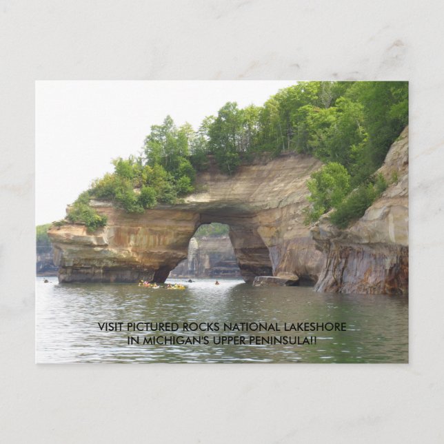 Carte Postale Visitez Pictured Rocks National Lakeshore ! (Devant)