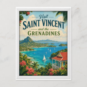 Carte Postale Visitez Saint-Vincent-et-les Grenadines Voyage 