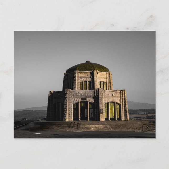 Carte Postale Vista House en Oregon, avec seulement la couleur v (Devant)