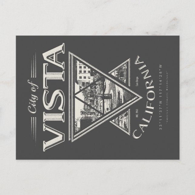 CARTE POSTALE VISTA - SAN DIEGO CALIFORNIE (Devant)