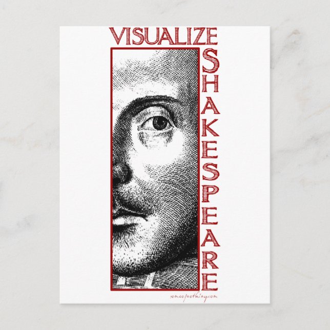 Carte Postale Visualiser Shakespeare (Devant)