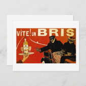 Carte Postale Vite ! Un Brie - Advert Vintage français (Devant / Derrière)