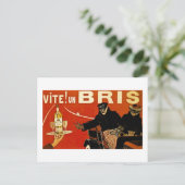 Carte Postale Vite ! Un Brie - Advert Vintage français (Debout devant)