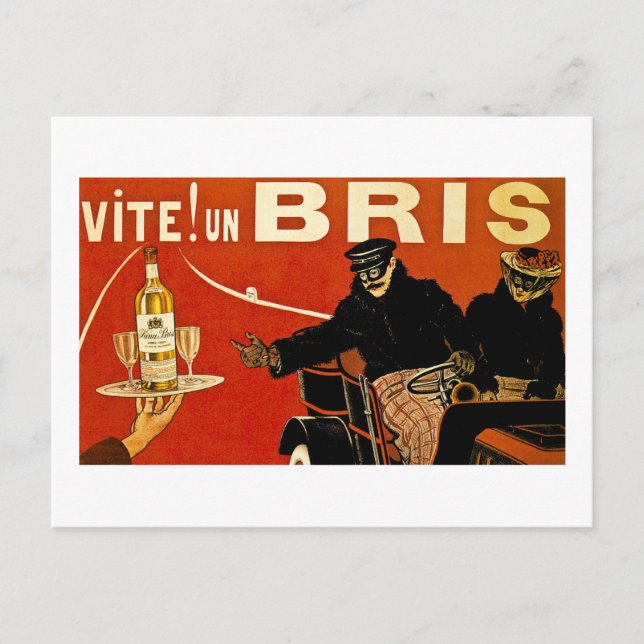 Carte Postale Vite ! Un Brie - Advert Vintage français (Devant)