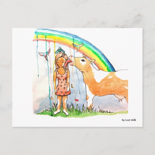 Carte Postale Vitiligo, ne laisse pas tomber la tête ! (Devant)