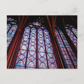Carte Postale Vitrail de la Sainte-Chapelle à Paris Photo