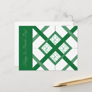 Carte postale - Vitrail Shamrock