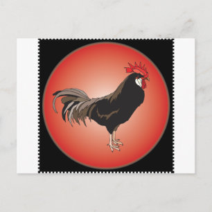 Carte Postale Vitrine du coq