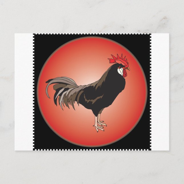 Carte Postale Vitrine du coq (Devant)