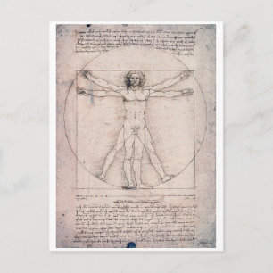 Carte Postale Vitruvian Man Vitruvian Man, Leonardo da Vinci