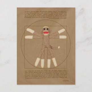 Carte postale Vitruvian Monkey
