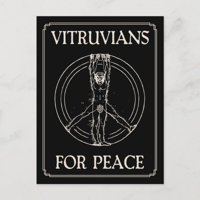 Carte Postale Vitruviens pour la paix (Devant)