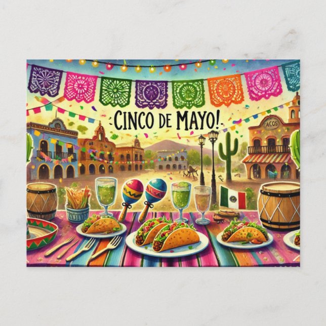 Carte Postale Viva Cinco de Mayo !, (Devant)