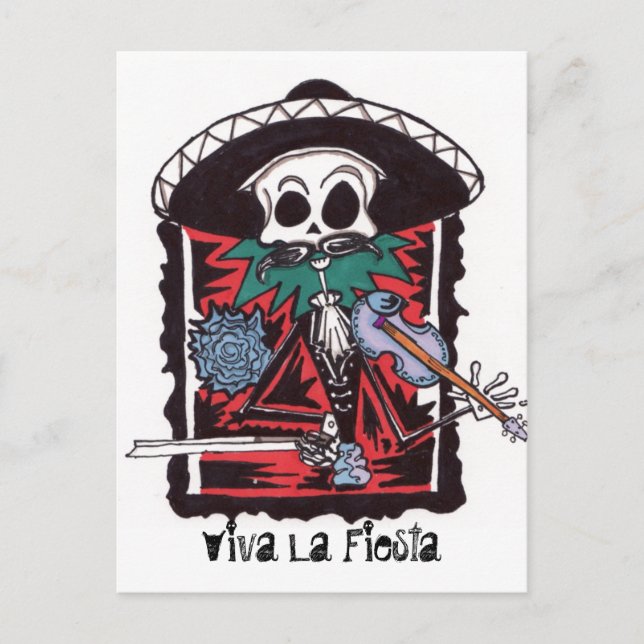 Carte Postale Viva La Fiestga (Devant)