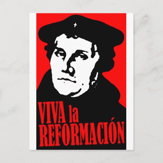 Carte Postale Viva la Réformacion LUTHER (Devant)