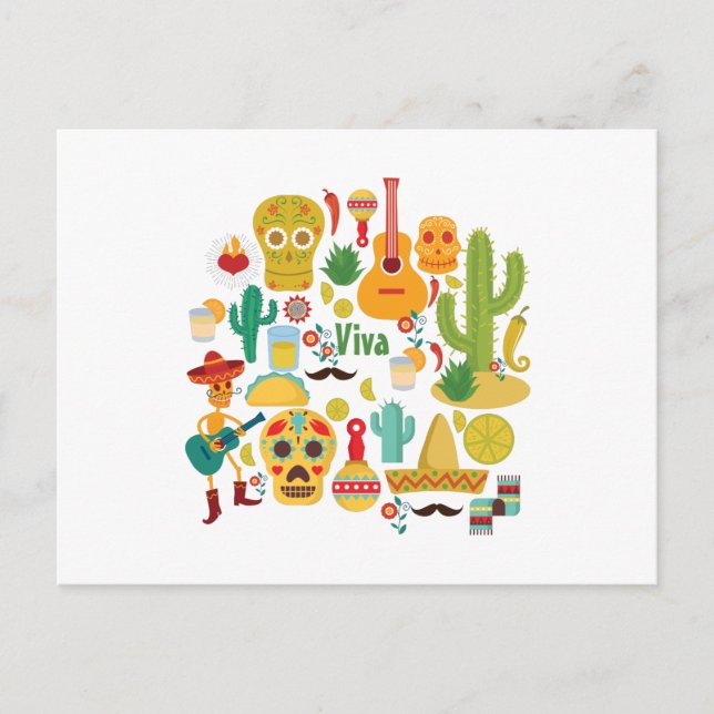 Carte Postale viva mexique (Devant)