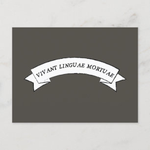 Carte Postale VIVANT LINGUAE MORTUAE - Vive les Langues Mortes
