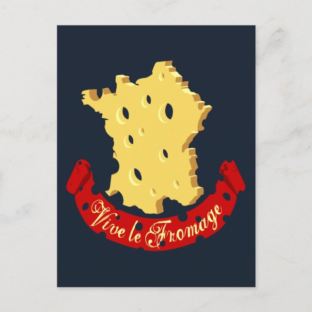 Carte Postale Vive le Fromage (Devant)