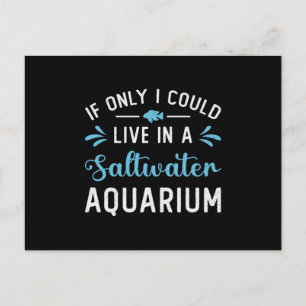Carte Postale Vivez Dans Un Poisson Aquarium Eau Salée Aquatique