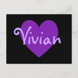 Carte Postale Vivian en violet