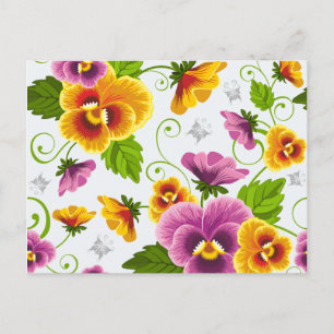 Carte Postale Vivid fleurs de pansement