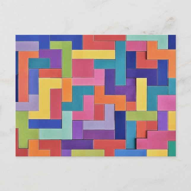 Carte Postale Vivid Grid (Devant)
