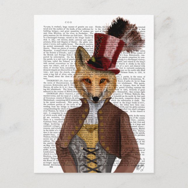 Carte Postale Vivienne Steampunk Fox (Devant)