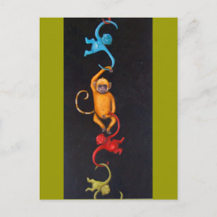 Carte Postale Vivre dans un monde plastique