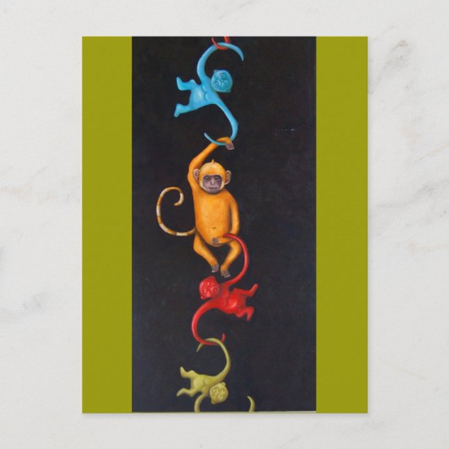 Carte Postale Vivre dans un monde plastique (Devant)