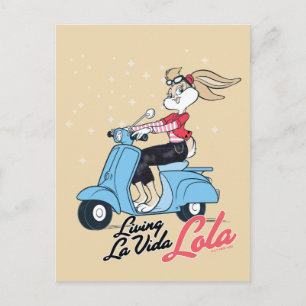 Carte Postale Vivre La Vida Lola Scooter Graphic