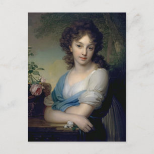 Carte Postale Vladimir Borovikovsky : Portrait d'Elena Naryshkin