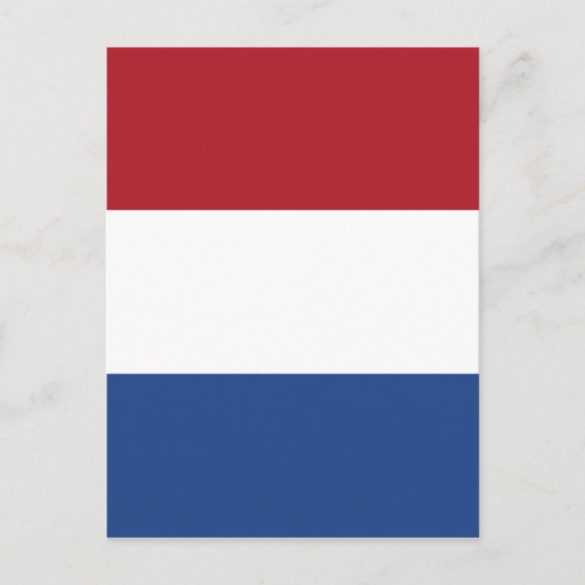 Carte Postale Vlag van Nederland - Drapeau de la Pays-Bas (Devant)