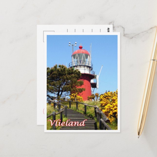 Carte Postale Vlieland - Îles frisonnes - Hollande - (Devant/Arrière en situation)