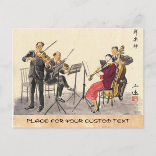 Carte Postale Vocations Japonaises En Photos, Joueurs De Musique
