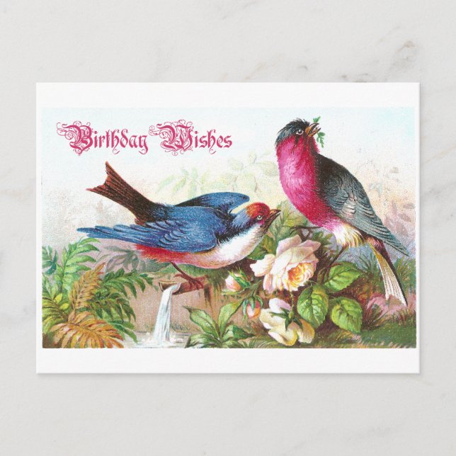 Carte Postale Voeux d'anniversaire (Devant)