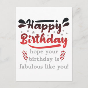 Carte Postale Vœux d'anniversaire motivants.