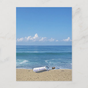 Carte Postale Voeux d'anniversaire tardifs