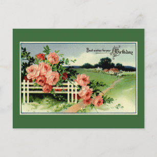 Cartes Postales Anniversaire Vintage Originales Zazzle Fr