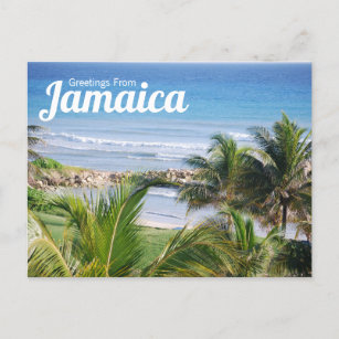 Carte Postale Voeux de Jamaïque Postcard