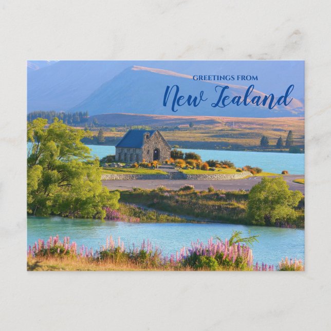 Carte Postale Voeux de la Nouvelle-Zélande Pittoresque Postcard (Devant)