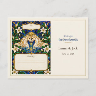 Carte Postale Vœux de livre d'or de mariage de cheval