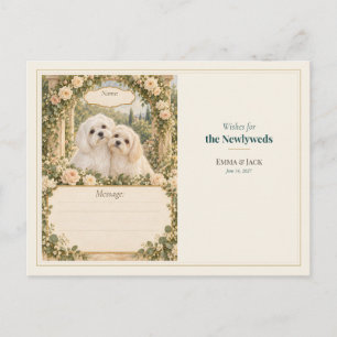 Carte Postale Vœux de livre d'or de mariage maltais