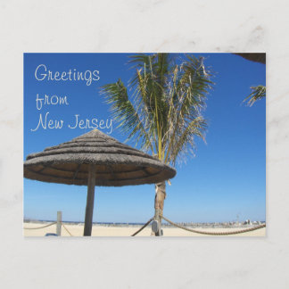 Carte Postale Voeux de NJ - Tiki & Palm Postcard