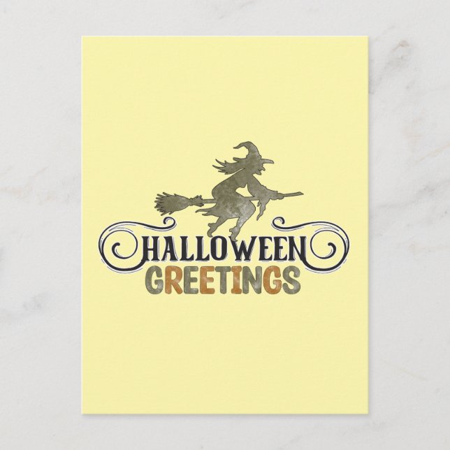 Carte Postale Vœux d'Halloween - Halloween (Devant)