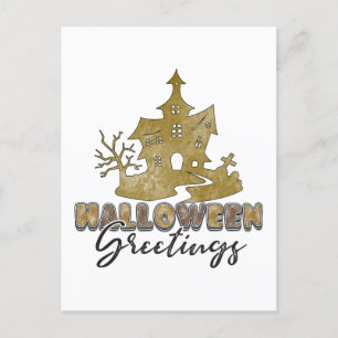 Carte Postale Vœux d'Halloween - Halloween