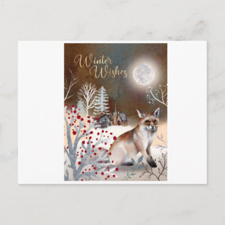 Carte Postale Voeux d'hiver