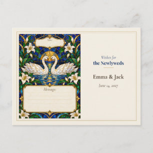 Carte Postale Vœux du livre d'or de mariage de l'oie