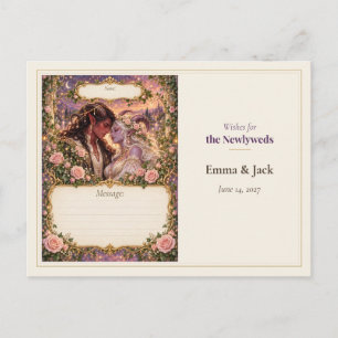 Carte Postale Vœux du livre d'or de mariage démoniaque