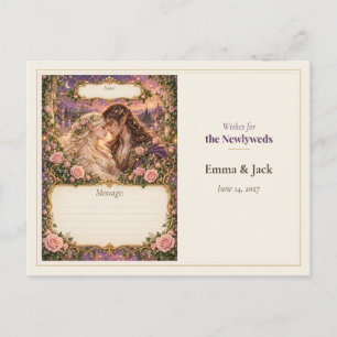 Carte Postale Vœux du livre d'or de mariage Elf